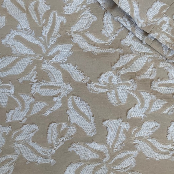 Nordstrom Chelsea28 Beige Flax Floral Eyelash Jacquard Long Blazer Jacke… - Picture 10 of 14